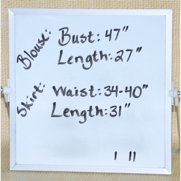 Vintage Southern Lady 3 Piece Set Midi Skirt, Blouse & Cardigan Sweater Size XL - Picture 16 of 16